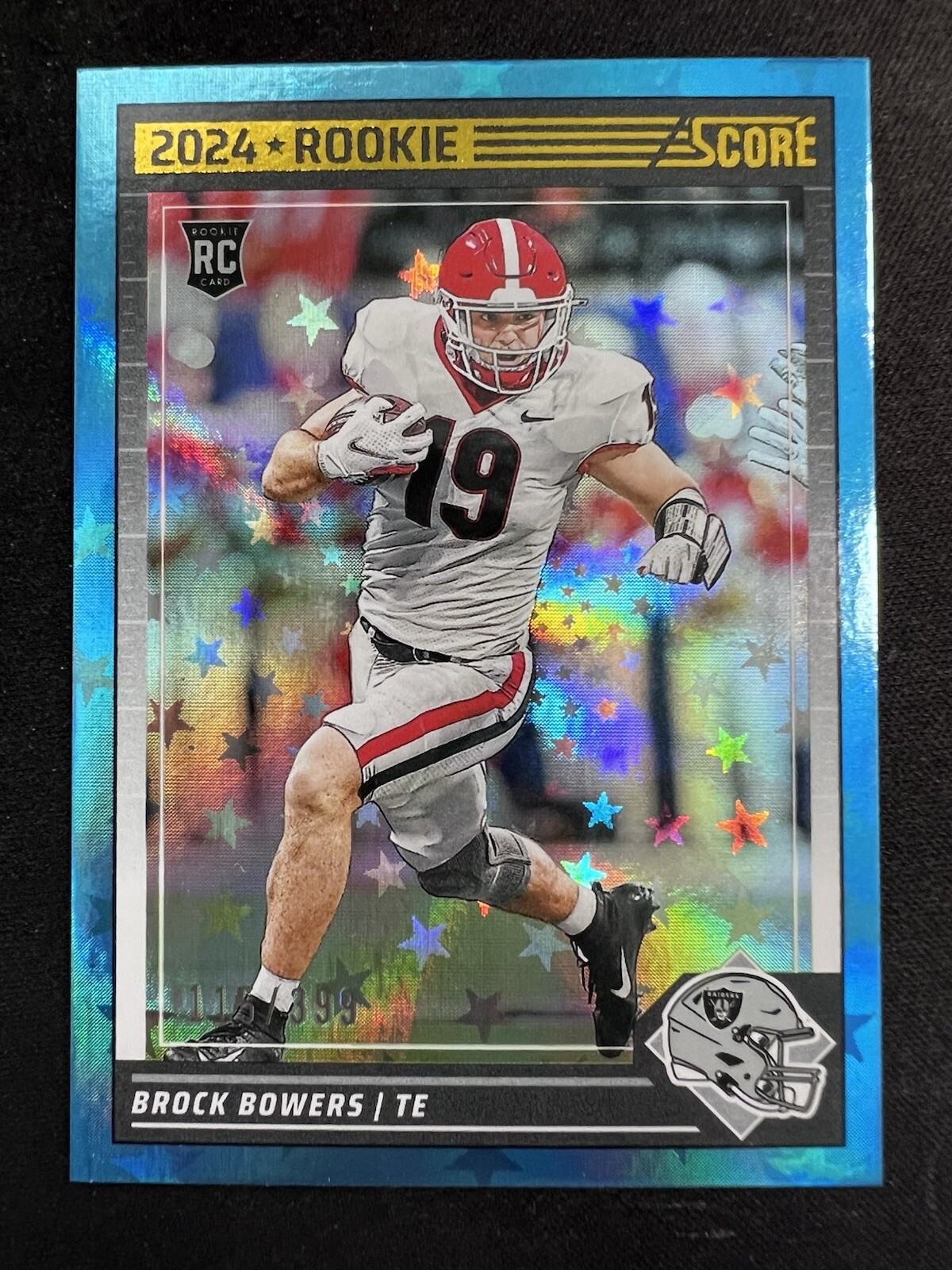 2024 Panini Score Football Blue Stars /399 RC Brock Bowers #310 Raiders