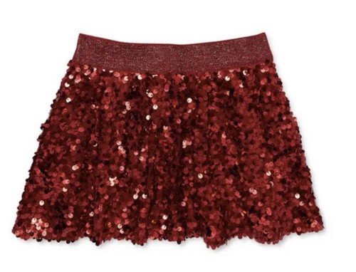 Girls Red Sequin Skirt Size 8 NEW - Picture 5 of 6