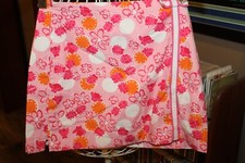 Lilly Pulitzer Pink Orange Ladybug Flowers Skirt Skort Girls 12 bin104