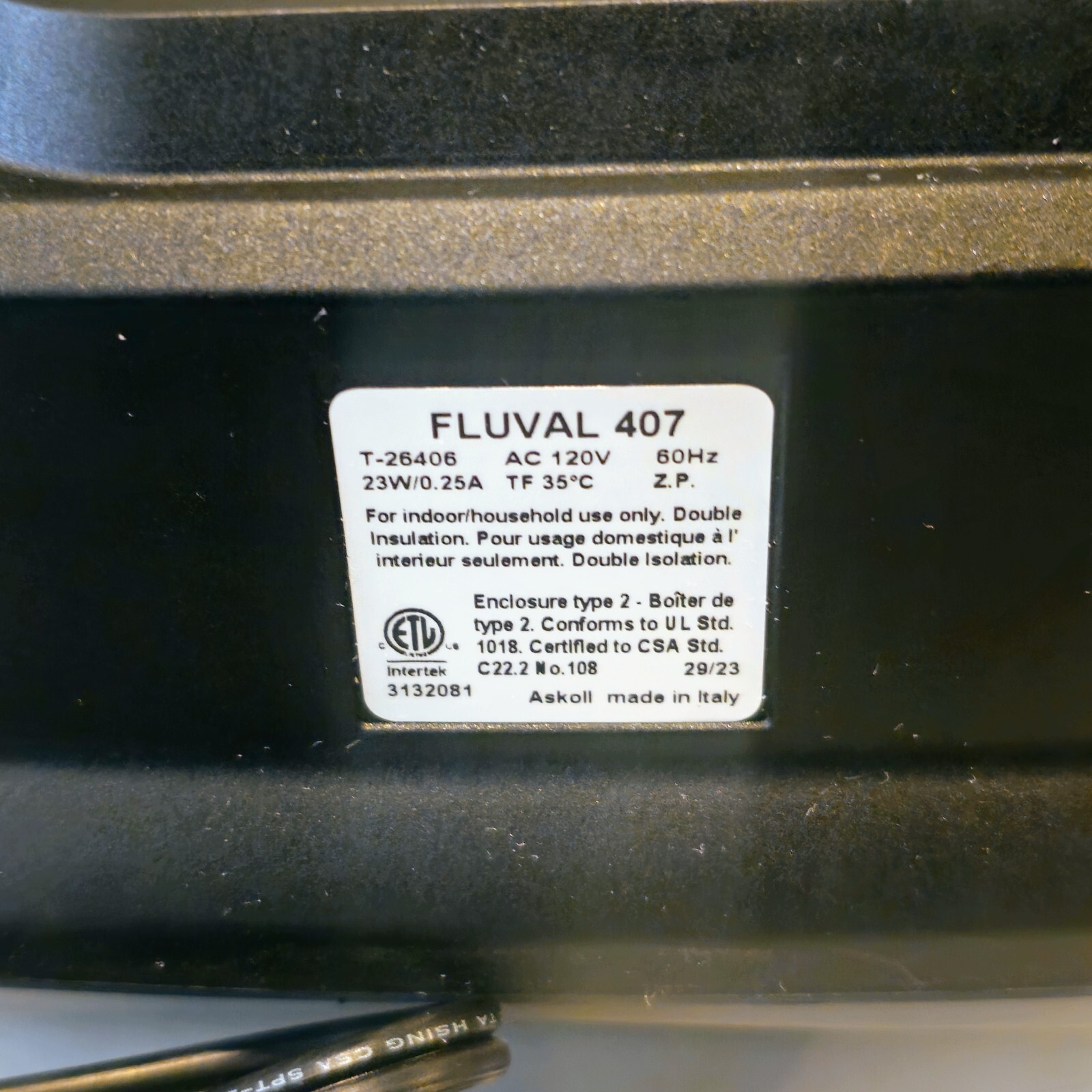 Fluval Replacement Motor Head for 407 Aquarium Filter eBay