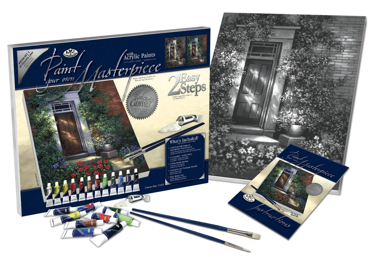 Paint your own Masterpiece Large Canvas Includes Brushes / Paints