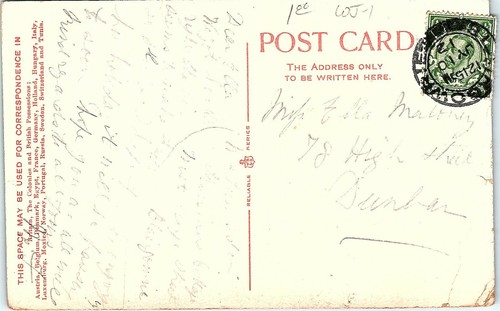 Postcard Scotland Perthshire Blairgowrie The Bridge 1912 BW - Picture 2 of 2