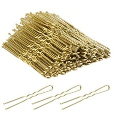 100 Pcs U Shaped Hair Pins Blonde Bun Hair Pins for Women Girls Kids