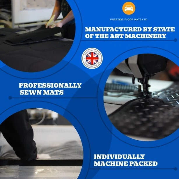 Fits Ford Galaxy 2006-2014 6 Piece Set Fully Tailored Carpet Car Floor Mat Black - Image 2 of 4