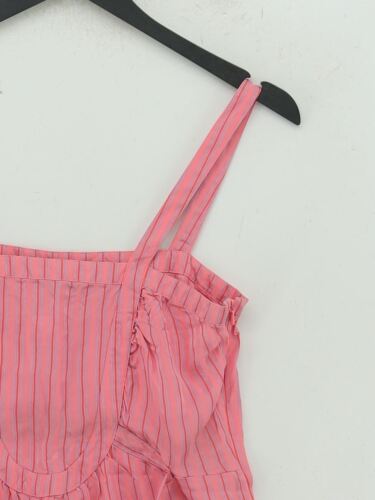 French Connection Women's T-Shirt M Pink 100% Silk Camisole - Picture 4 of 5