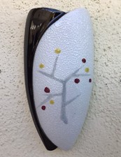 MCM Ceramic Wall Pocket Vase ~ 6 1/2 ~ Circa 1950s