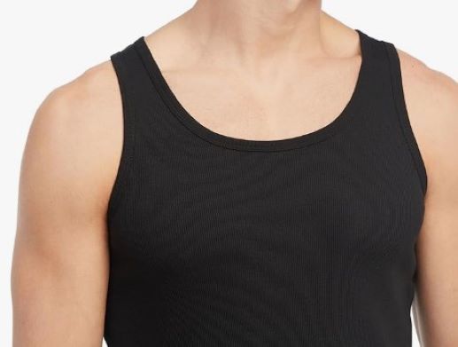 3 TOMMY HILFIGER RIBBED TANK TOP BLACK GRAY WHITE S M L XL XXL COTTON T-SHIRTS thumbnail 12