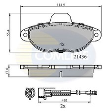 For Ford KA MK2 1.2 Genuine Comline Front Brake Pads