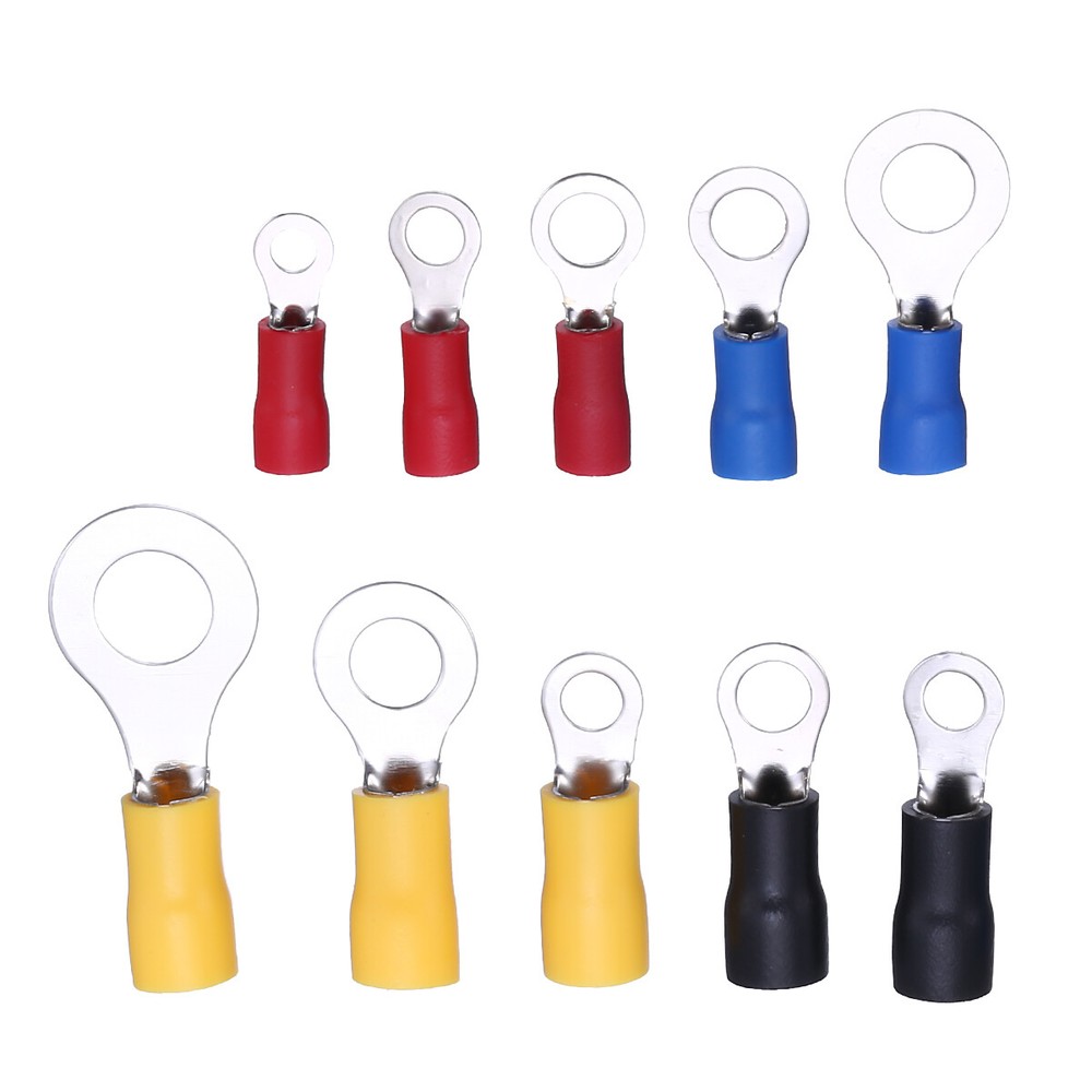 408PCS Wire Splice Terminal Insulated Connectors Spade/Crimp/Ring Terminal Kit