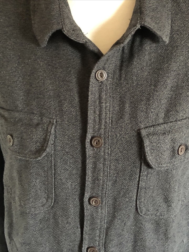 Men's Grayer's Heavyweight Shirt Jacket all cotton Med/ Lrg Charcoal
