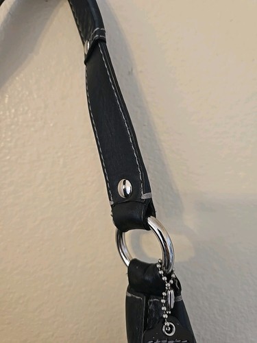 Coach Penelope Pebbled Hobo Leather Shoulder Handbag C1082-F14681 Vintage - Picture 5 of 19