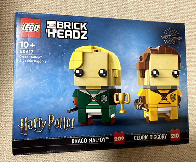 Brand New Lego Harry Potter Brickheadz - Draco Malfoy & Cedric Diggory - 40617 