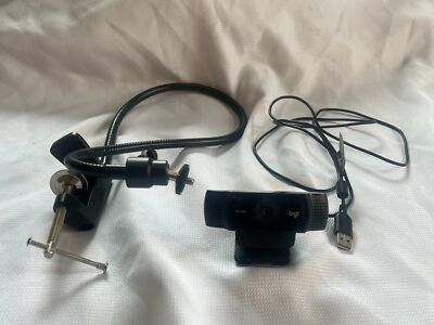 Logitech C922 Pro Stream 1080p HD Webcam Black w/ XL Flexible Mounting Arm