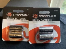 Lot Of 2 Streamlight Lithium Batteries CR123A 3V🌷