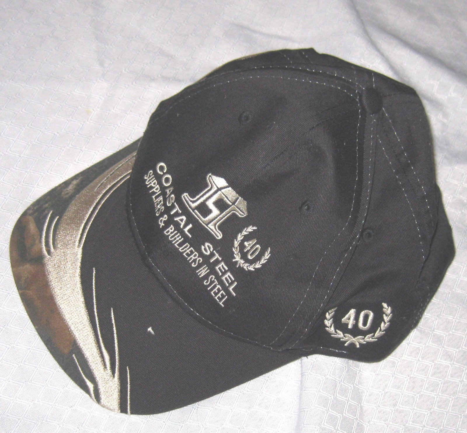 baseball cap, black/camouflage, men, Coastal Steel logo multi color, adjustable-image