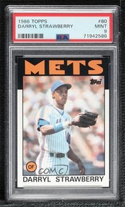 1986 Topps Darryl Strawberry #80 PSA 9 MINT