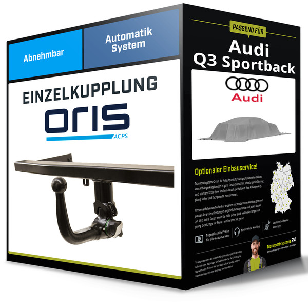 Abnehmbare AnhäNgerkupplung für Audi Q3 Sportback 09.2025-Jetzt Typ FJN Oris NEU-image
