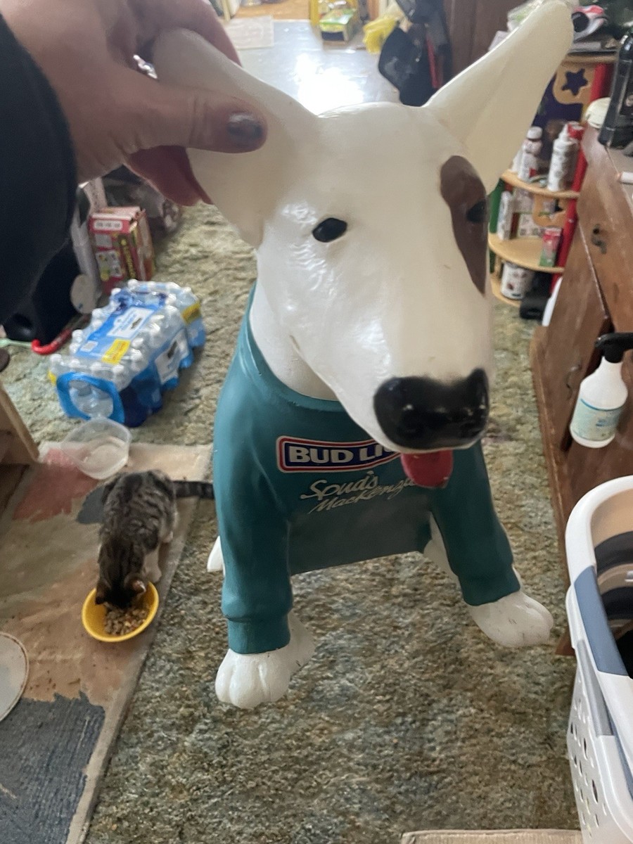 Rare 1986 Spuds Mackenzie Bud Light Beer Bar Lamp Dog Blow Mold