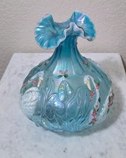 Fenton Swan Vase for sale | eBay