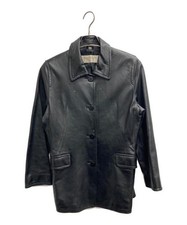 BALMAIN Lamb leather jacket black