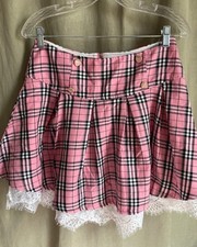 Pink and Black Hot Topic Mini Skirt Size Medium