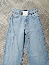 ASOS DESIGN Women's Wide Leg Dad Jeans In Lightwash, 25"W,34"L(6 UK)