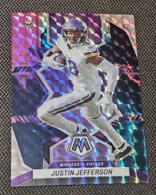 Justin Jefferson 2022 Panini Mosaic Choice Nebula 1/1 SSP #129 (1 of 1)