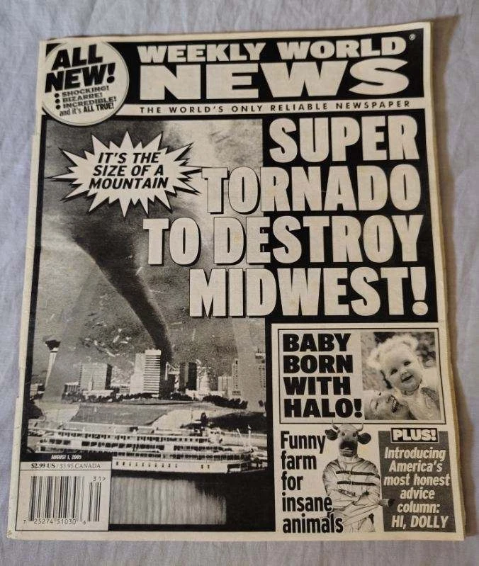 Lot Of 3 WEEKLY WORLD NEWS: Aliens, Einstein, Shocking, Rare - Image 4 of 4