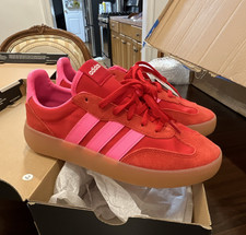 adidas us size youth 6 Barreda Decode J Low Top Lace Up Sneakers Red/Pink JR0759