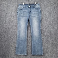 Wrangler Jeans Womens 11 Junior Blue Boot Cut Stretch Mid Rise Western Denim