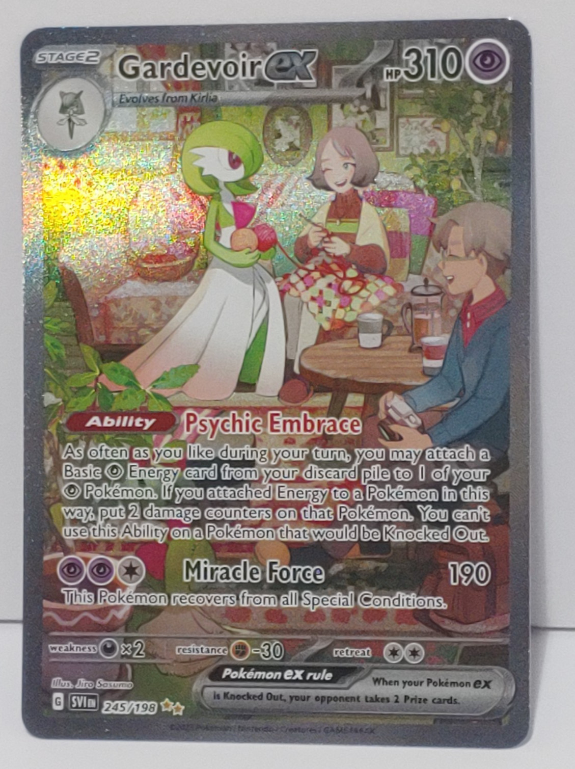 Pokemon Gardevoir ex Scarlet & Violet Special Illustration Rare 245/198