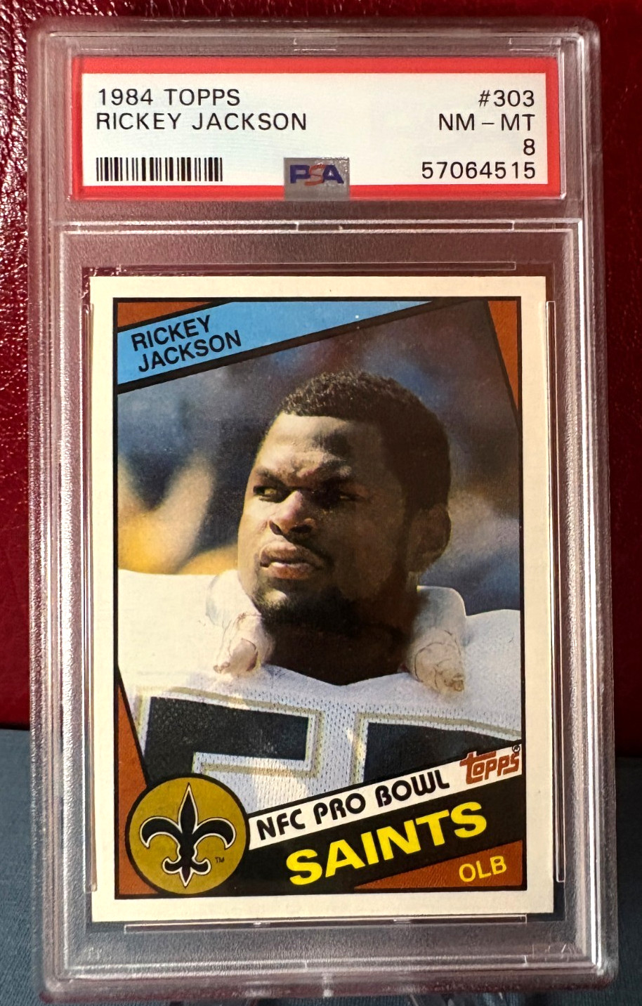 1984 Topps #303 Rickey Jackson - (RC) PSA 8 - HOF / Saints / Pitt