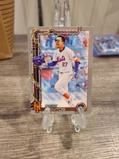 2025 Topps Holiday Baseball - Mark Ventos Silver Glitter #H142 - New York Mets