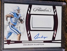 2025 Flawless National Treasures Omarion Hampton RC RUBY Patch Auto #d 20/20 SSP