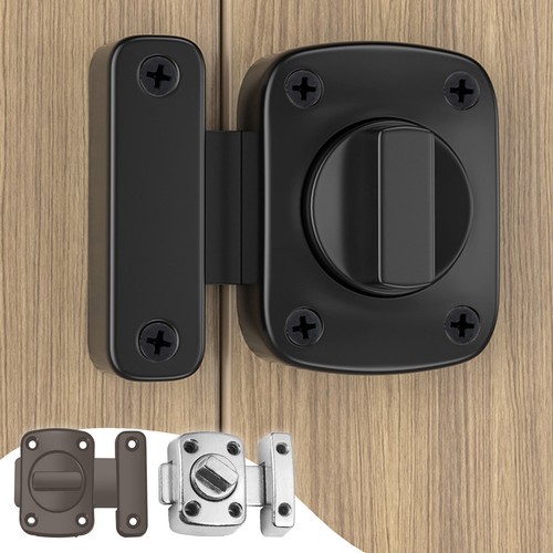 Door Safety Security Rotate Bolt Latch Gate Latch Door Slide Internal Home Lock - Picture 2 of 15