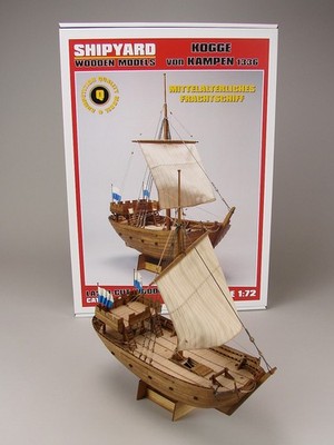 Holzmodell Laseruct-Holzmodell Kogge von Kampen 1:72 Shipyard