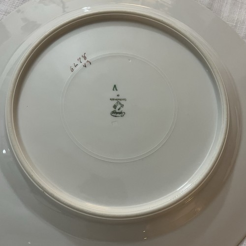 EPIAG Czechoslovakia Set of 6 Dinner Plates Bridal Rose Pattern Floral & Gold - Picture 8 of 14