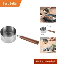 Effortless One-Handed Operation Mini Sauce Pan - Polished Stainless Steel Beauty