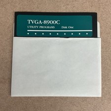 Vintage Utility Programs TVGA-8900C Disk One - Disk Only