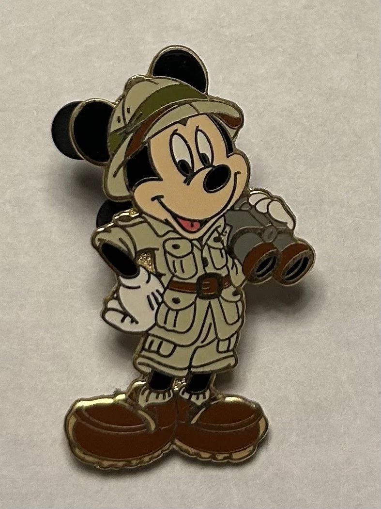Disney World - Safari Mickey Mouse Holding Binoculars Pin