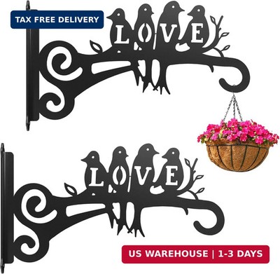 2-Pack Aesthetic Plant Hangers Outdoor and Indoor - 10 Inch Metal Hanging Plant 