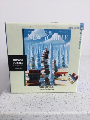 New York Puzzle Company BOOKOPOLIS The NEW YORKER Jigsaw Puzzle- Sealed New 