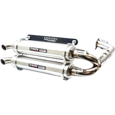 Trinity Racing Stage 5 Dual Exhaust System-Brushed for 2020 Polaris RZR PRO XP