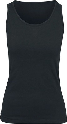Build Your Brand Top Damen Ladies Jersey Basic Tank schwarz Basics, Streetwear