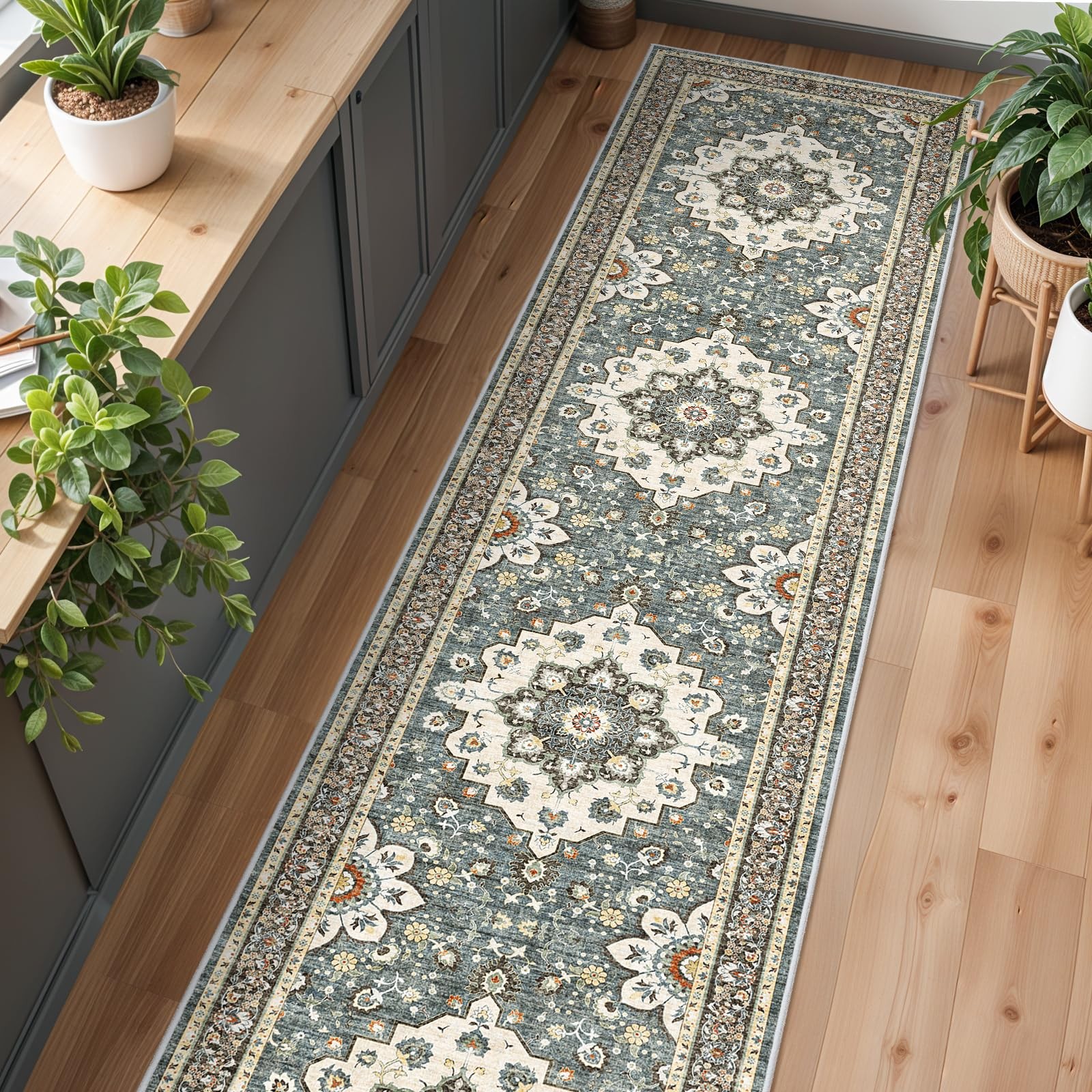 TOPRUUG Washable Hallway Runner Rug 3x16 Non Slip Rubber Backing | eBay