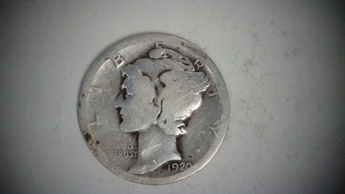 1920 D Mercury Dime ~ 90% Silver ~ VG Very Good condition ~