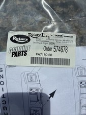 Rotary Lift Inbay Motor Control Touchpad T100148 Kit With Fa7180-58 Touchpad