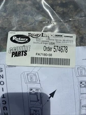 Rotary Lift inbay Motor Control Touchpad T100148 Kit with FA7180-58 Touchpad