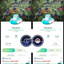 Pokémon Go - Shiny Psyduck with Swim ring - Special Background - TRADE or PTC