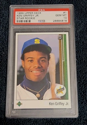 1989 Upper Deck Ken Griffey Jr. Rookie RC #1 Mariners PSA 10 Gem Mint Mariners